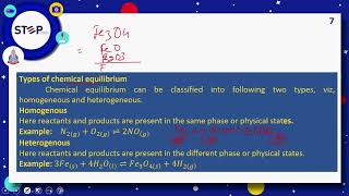 Step MDCAT  Chemistry  Chemical Equilibrium  Lecture 17 [upl. by Arraic]