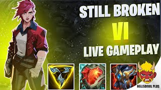 Vi Is Still Broken As Hell  Wild Rift HellsDevil Plus Gameplay [upl. by Sivet]