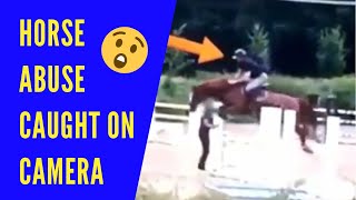 ABUSE SCANDAL Upper Level Show Jumper Caught Poling Horse [upl. by Ientruoc]