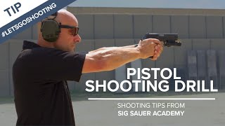 Pistol Shooting Drill to Improve Accuracy  Shooting Tips from SIG SAUER Academy [upl. by Allrud80]