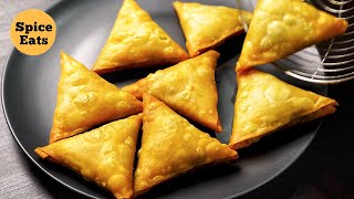 KEEMA SAMOSA  MUTTON SAMOSA RECIPE  CRISPY KEEMA SAMOSA RECIPE [upl. by Doll]