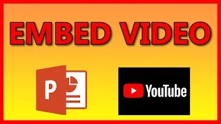 How to embed a YouTube video in a PowerPoint 2016 presentation  Tutorial [upl. by Neau]