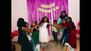 Janvikas 8th Bday Celebration  party  The girl gang [upl. by Ynohtnael]