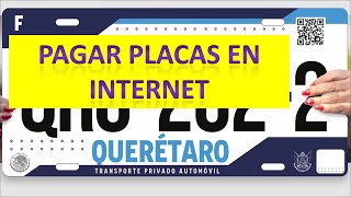 Pago de placas En Línea Queretaro 2024 2025 [upl. by Serrell]