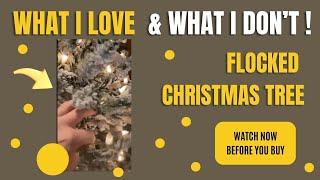 How To Fluff A Flocked Prelit Christmas Tree To Make It Look More Realistic [upl. by Johm]