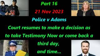 IJWT  POLICE v ADAMS  211123  Pt 16  Smurfette Drama post testifying and next date set [upl. by Nomaj349]