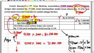 jurnal penerbitan saham [upl. by Nywde]