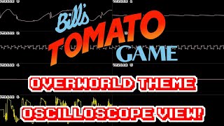 Bills Tomato Game GENMD  Overworld Theme  In Oscilloscope View [upl. by Coop]