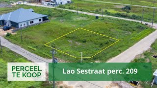 Lao Sestraat perc 209 • 392 m² Perceel in Wanica Suriname [upl. by Eelrac266]