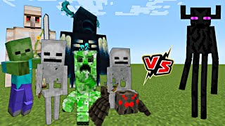 TITAN ENDERMAN ENDER COLOSSUS vs EVERY TITAN MOBS IN MINECRAFT  TITAN MOBS BATTLE [upl. by Gnahc]