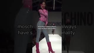 Moschino Runway runway fashion youtubeshorts style [upl. by Sairtemed481]