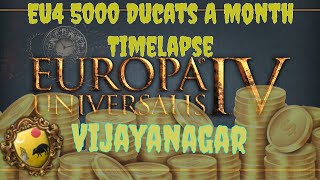 Eu4 5000 Gold Per Month Timelapse Vijayanagar [upl. by Alyekahs]