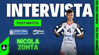 Intervista Nicola Zonta dopo Hypo Tirol Innsbruck vs Allianz Milano [upl. by Gaylor106]