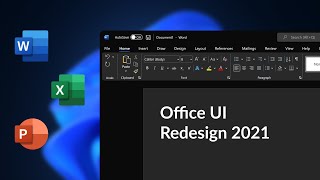 The New Design of Microsoft Office [upl. by Nylodnarb128]