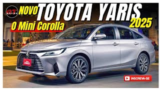 Novo Toyota Yaris 2025 Chega em Setembro com motor 15 e câmbio CVT [upl. by Helgeson286]