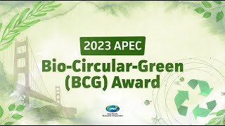 Winners of the 2023 APEC BioCircularGreen BCG Award [upl. by Proctor]