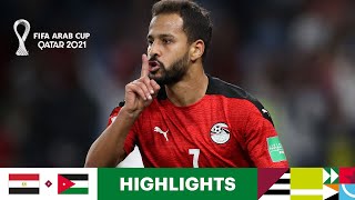 Egypt v Jordan  FIFA Arab Cup Qatar 2021  Match Highlights [upl. by Lona]