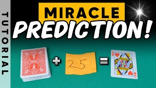 Miracle Prediction Self Working Card Trick Tutorial [upl. by Ludmilla280]