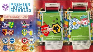 PREMIER LEAGUE MARBLES  Matchday 20 ⚽️🏟 [upl. by Gnok]