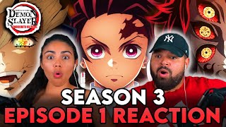 MEETING OF THE UPPER MOONS  Demon Slayer Season 3 Episode 1 Reaction [upl. by Hawger]