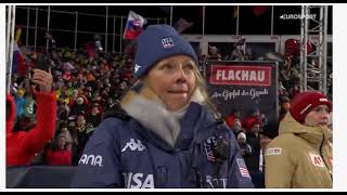 Mikaela Shiffrin Ski Alpin Flachau Nachtslalom der Damen Lauf 2 [upl. by Neom]