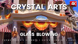 Crystal Arts Arribas Brothers glass blowing demonstration at Disney World [upl. by Ettennat]