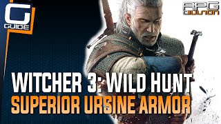 Witcher 3 The Wild Hunt  Superior Ursine Armor Set Diagrams Location Velen [upl. by Jordanna]