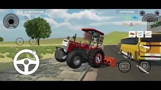 Massey Ferguson 9500 tractor full modified stunt on Tractor [upl. by Alyakam]