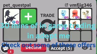 30 mins of in game trading in adopt me [upl. by Justinn]