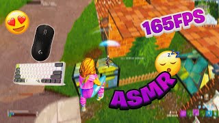 Solo Gameplay SK61 Gateron Red Switches 😴Mechanical Keyboard Fortnite Keyboard sounds ASMR 165 FPS [upl. by Flint]