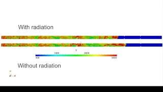 OpenFOAM Simulation Deflagration to Detonation Transition withwithout radiation effect [upl. by Lua946]