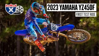 First Test on the 2023 Yamaha YZ450F  Racer X Films [upl. by Jamieson]