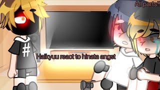 Haikyuu react to hinata angst All parts Hinata Angst [upl. by Cherice757]