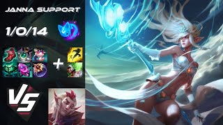 SUPPORT Janna vs Rakan  EU Master Patch 1419 [upl. by Rawlinson]