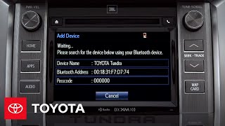 2014 Tundra HowTo Pairing a Phone to Entune™  Toyota [upl. by Anihta]