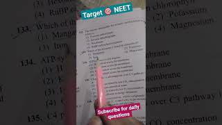 Photosynthesis in higher plants class 11NEET pyq series biology neet ncert neetpyq shorts [upl. by Tada]