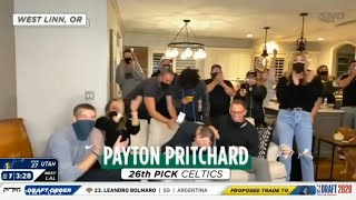 Boston Celtics select Payton Pritchard with the 26th pick in 2020 NBA Draft [upl. by Yael105]