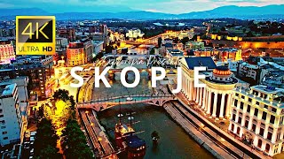 Skopje Macedonia 🇲🇰 in 4K ULTRA HD 60 FPS Video by Drone [upl. by Anat]