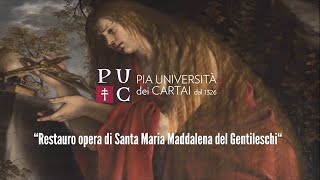 Il rientro in sede dellopera Santa Maria Maddalena Penitente del Gentileschi dopo il restauro [upl. by Onit]