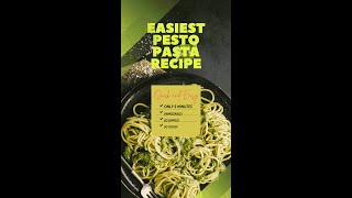 Easiest Pesto Pasta Recipe 5 MINUTES [upl. by Glenn506]