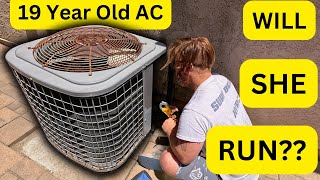 19 YEAR OLD Carrier AC Wont Start Refrigerant Low Voltage High Voltage [upl. by Ilesara740]