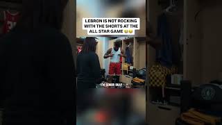 LEBRON NOT HAPPY WITH DA ALL STAR GAME SHORTS 😂  BASKETBALL HIGHLIGHTS basketballnbawnbaespnIG [upl. by Sivraj]