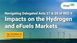 Navigating Delegated Acts 27 amp 28 of RED II – Impacts on the Hydrogen amp eFuels Markets [upl. by Enelhtak]