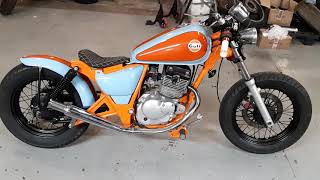 200mph motorcycles suzuki gz125 bobber Gulf rep [upl. by Oinimreh]