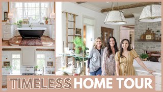 TIMELESS HOME TOUR  Traditional Home with Stunning Estate Sale Finds  FARMHOUSE LIVING [upl. by Arayt680]