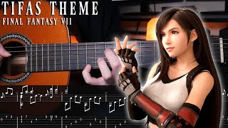 Tifas Theme  Final Fantasy VII Rebirth  Fingerstyle Guitar Tutorial  TAB [upl. by Sidalg]