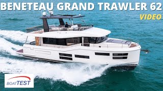 Beneteau Grand Trawler 62 2022  Video by BoatTESTcom [upl. by Blasius]