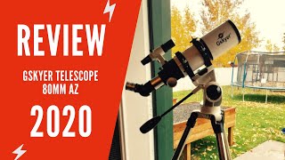 Gskyer Telescope 80mm AZ Space Astronomical Refractor Telescope Review amp Test [upl. by Airda260]