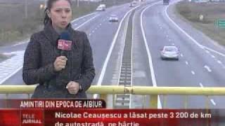 Ceausescu a planificat si a inceput sa construiasca 3200 km autostrazi in Romania [upl. by Sanoy]