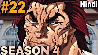 Baki Hanma Season 4 episode 22 Explained in hindi  Baki reaction  baki [upl. by Illyes699]